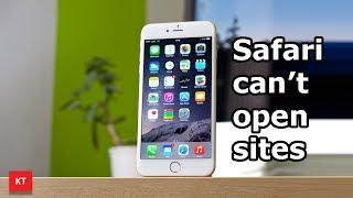 Do these steps if Safari cant open sites in your iPhone