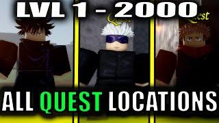 ALL QUEST NPC LOCATIONS  NEW UPD JUJUTSU LEGACY