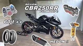 REVIEW CBR250RR FULL MODIF HEDON 60jt ++  Brembo Ohlins Akrapovic