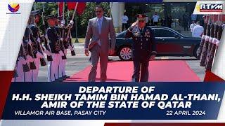 Departure of His Highness Sheikh Tamim bin Hamad Al-Thani Amir of the State of Qatar 4222024