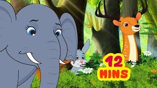 Smart Elephant Katha  Telugu Stories for Children  Infobells