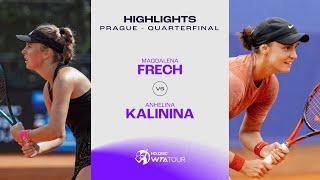 Magdalena Frech vs. Anhelina Kalinina  2024 Prague Quarterfinal  WTA Match Highlights
