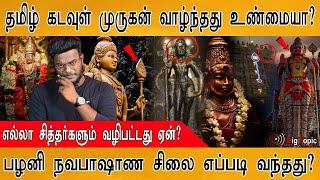 தமிழ் கடவுள் முருகன் வாழ்ந்தது உண்மையா?  Bogars Palani Navapashana idol  18 சித்தர்களின் அப்பன் 