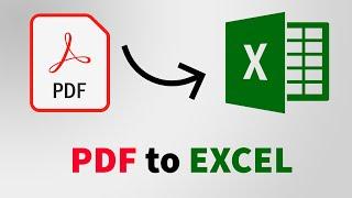 PDF Dosyasını  Excele Dönüştürme  PDF to EXCEL 2023