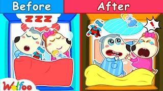 The Night-Time Sleepover - Wolfoo Funny Stories for Kids  Wolfoo Family