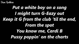 G Eazy - No Limit Feat. ASAP Rocky & Cardi B Lyrics