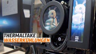 Thermaltake zeigt Custom-Wasserkühlungen mit Display auf der Computex