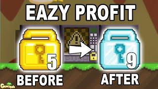 TOP 3 BEST *PROFIT METHODS* in Growtopia 2023 How To Get RICH FAST  Growtopia