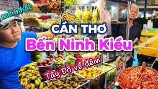 597. Cần Thơ - Bến Ninh Kiều về đêm thu hút hàng ngàn người đến ăn uống ngắm du thuyền mỗi đêm