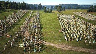 Manor Lords - 576 vs 1100 Men Battle