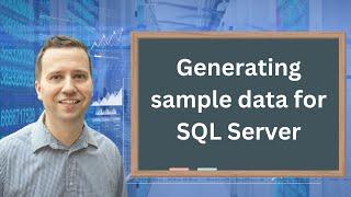 Use Artificial Intelligence to create sample data for SQL Server.