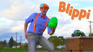 Blippi Learns Colors On A Egg Hunt  Educational Videos For Kids