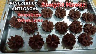 Resep Kue Semprit Mawar Coklat   Enak & Renyah Aneka Kue Kering Lebaran