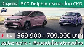 สรุป BYD Dolphin ประกอบไทยทั้ง 4 จุดเปลี่ยน + 10 ความต่างระหว่างรุ่นในคลิปเดียว