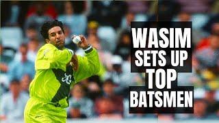 Wasim Akram Sets Up Top Batsmen of His Era With Bowling Masterclass  Best Swing Bowling