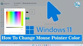 How To Change Mouse Pointer Color On Windows 11 Windows 11 Me Mouse Pointer Color Kaise Change Kare