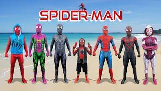 6 COLOR SuperHero In 1 House  New KID SPIDER-MAN ???  Comedy Action Real Life  by SPlife TV