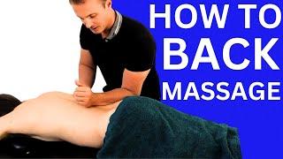 How to Massage the Lower Back for Pain Relief & Relaxation  No Talking