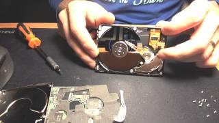 Hitachi laptop Hard Drive dismantle HDD