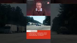 Движение грузовиков в Польшу продолжается #беларусь #новости #польша #граница