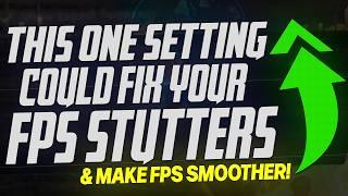 This ONE setting could FIX YOUR FPS Stuttering & Make Games WAY SMOOTHER *BIG UPDATE* 