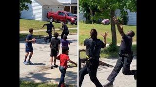 Ohio Cops Called on Black Kids Playing Football Cops Join Game