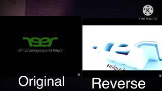 Acer Logo Effects Comparison Original Vs. Reverse