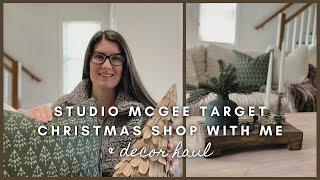 Studio McGee Target Christmas Shop with me & decor haul  Christmas 2022