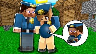 HOW POLICE GIRL BORN BABY POLICEMAN? Minecraft NOOB vs PRO 100% TROLLING FAMILY KID CHILD CHALLENGE