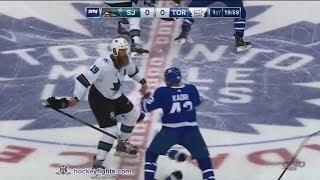 Joe Thornton vs Nazem Kadri Jan 4 2018