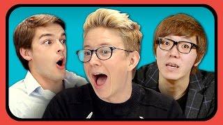 YOUTUBERS REACT TO MUKBANG Eating Shows