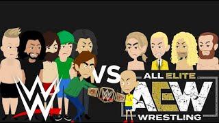 Caillou & AEW vs WWE part I