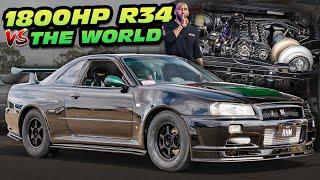 1800HP R34 GTR CALLS OUT 2000HP Lambo Australias Racing Scene - 1500HP Evo 1100HP AWD Civic