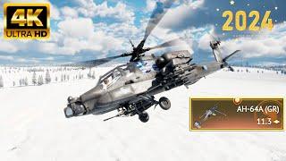 War Thunder Ah-64a GR - One of Best Helicopter Premium - 2023 4k Heli Gameplay 2024