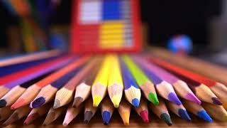 Colored Pencils for Drawing Free Stock Video