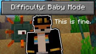 So I added a baby mode difficulty to Minecraft...