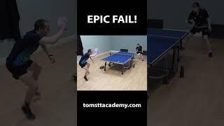 How NOT to do a table tennis footwork drill