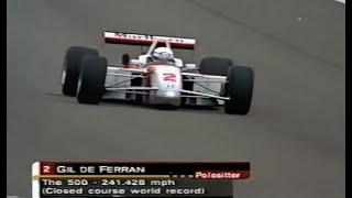 HD Gil deFerran - Closed Course Speed World Record  - 2000 CART Fontana