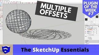 Offsetting Multiple Faces in SketchUp at Once - SketchUp Plugin of the Week #7