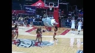 Houston Rockets mascot eats sexy cheerleader