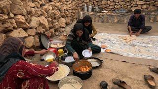 Nomadic Life  Cementing the Floor of the House   Daily Work and Routine Tasks ️