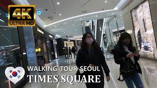 4K Walking in a Popular Shopping Mall Times Square South Korea