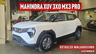 All new 2024 Mahindra XUV 3x0 mx3 Pro most  detailed walkaround   most practical model