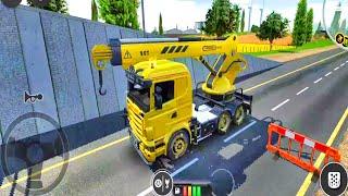 Permainan Mobil Truk Derek Konstruksi - Crane Truck Simulator - Android Gameplay