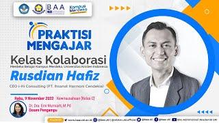 Praktisi Mengajar - Rusdian Hafiz  Kelas C - Kewirausahaan - Rabu 9 November 2022