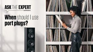 Should I plug my speakers bass port?