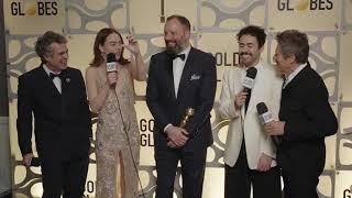 Poor Things Cast 81st Golden Globes Winners Backstage Interview