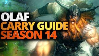 OLAF GUIDE Season 14 CARRY YOUR TEAM - Olaf Build Runes Mechanics - League of Legends