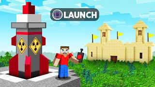 I Built a MISSILE To Attack My Friend In Our Minecraft World