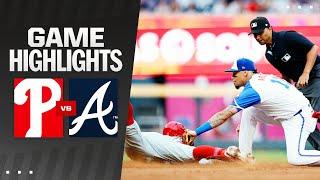 Phillies vs. Braves Game Highlights 7624  MLB Highlights